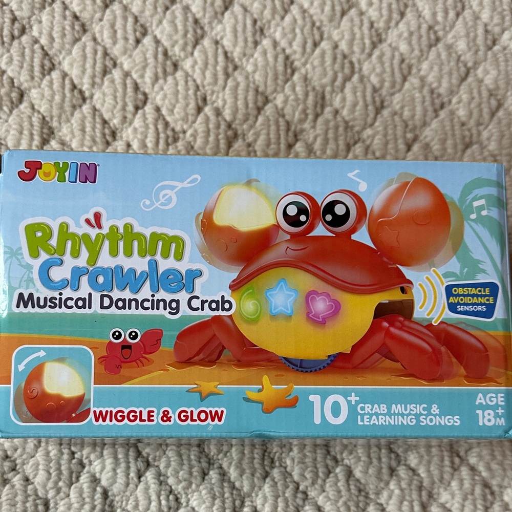 Rhythm Crawler Musical Dancing Crab - Orange